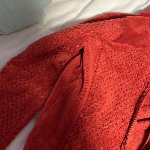 Soft Red Teddy Jacket - Picture 3 of 3